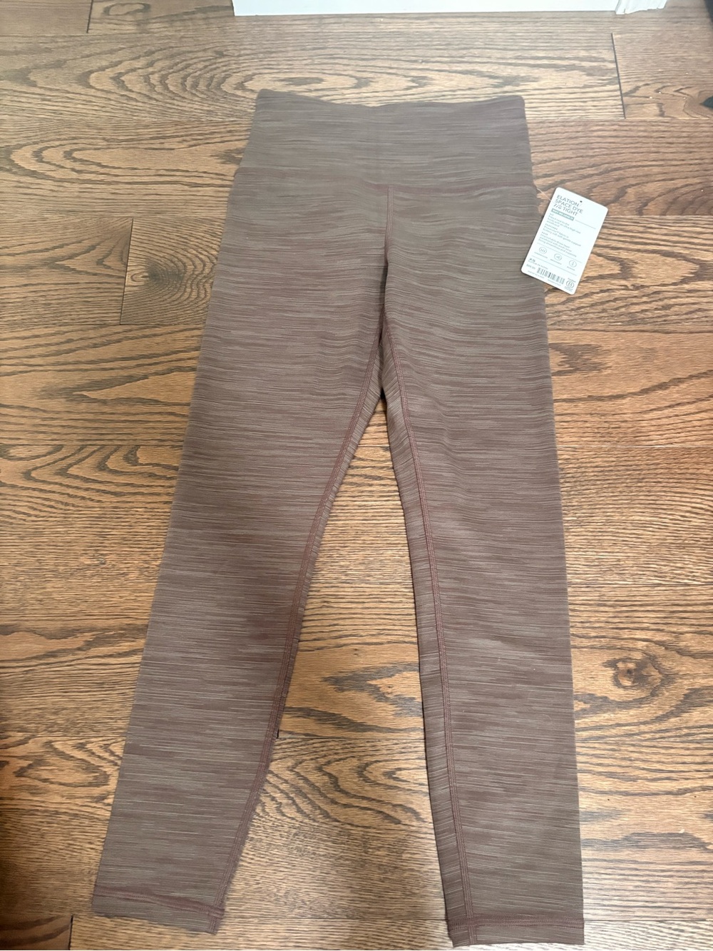 Women’s Athleta Mauve Brown Seam-Detail Leggings